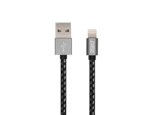 3sixT BLACK Cable - USB-A to Lightning - 1m