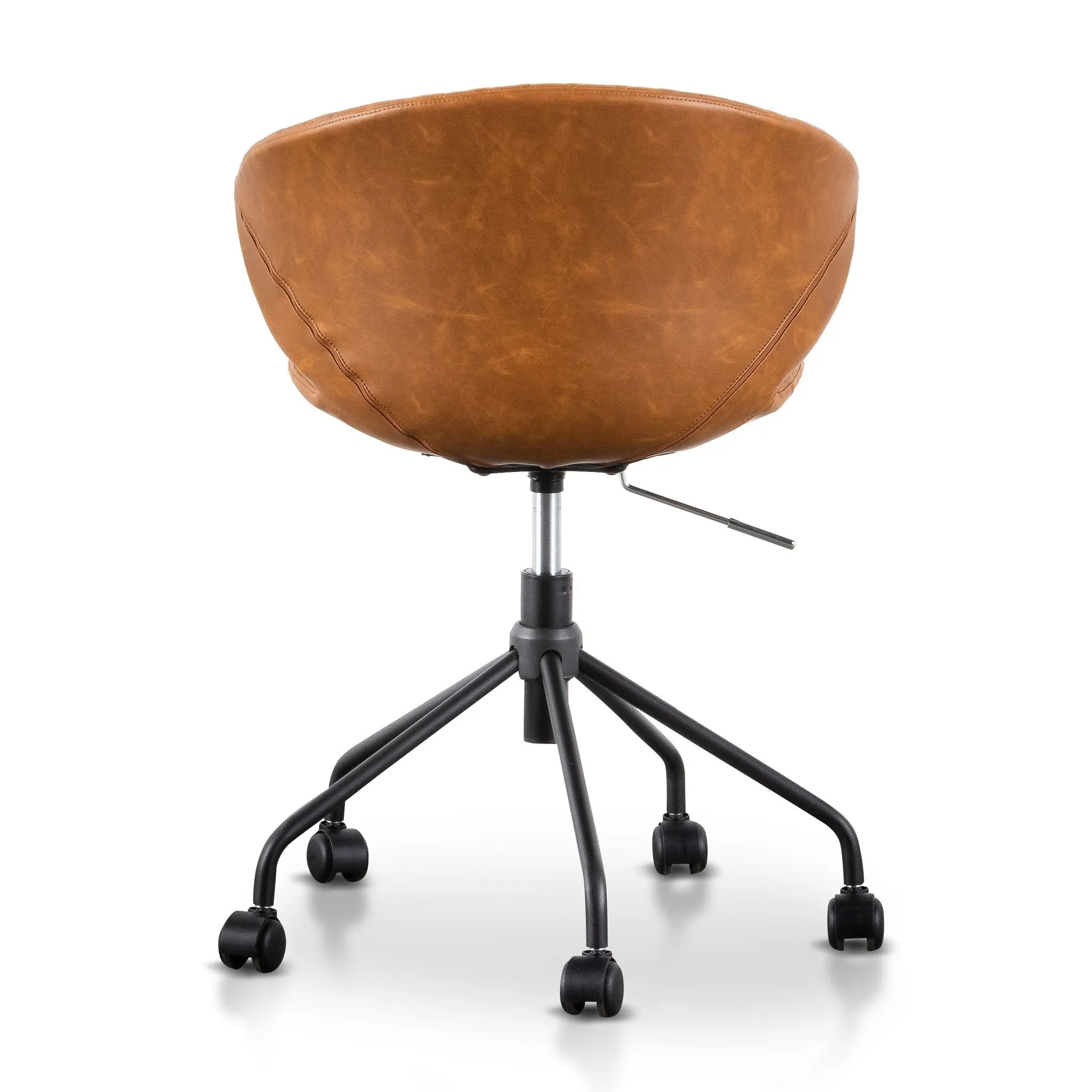 Amos Office Chair - Tan with Black Base