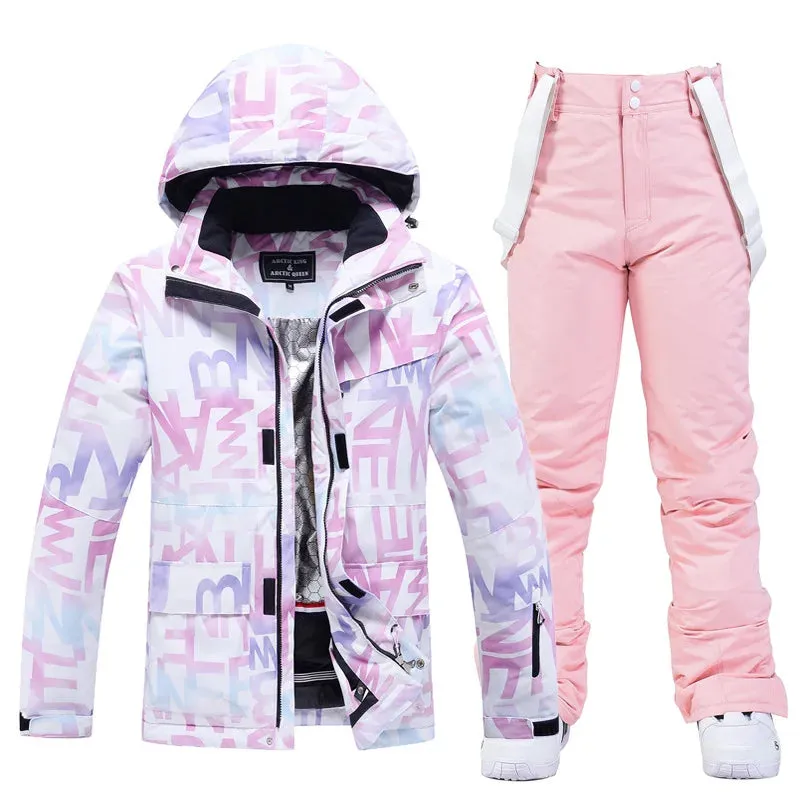 ARCTIC QUEEN Womens Ski Suit - Multi Coloured