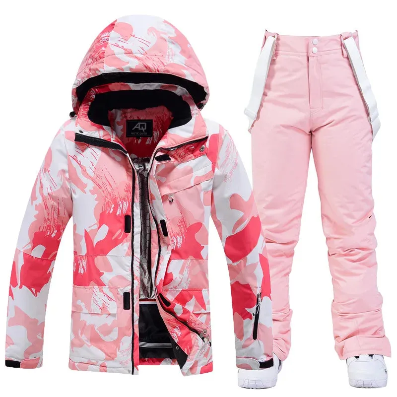 ARCTIC QUEEN Womens Ski Suit - Multi Coloured