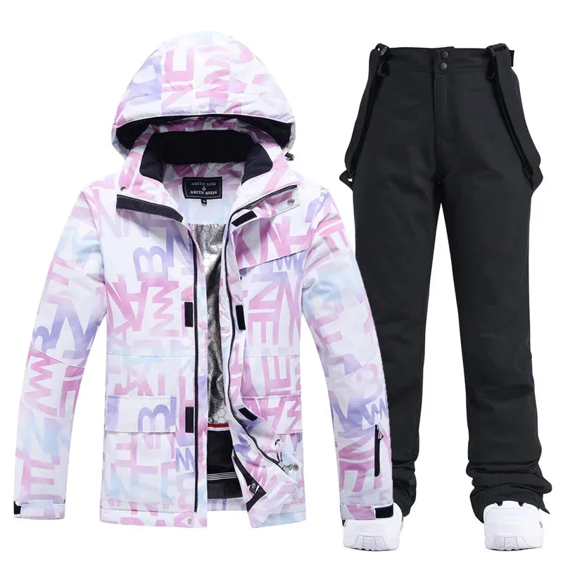 ARCTIC QUEEN Womens Ski Suit - Multi Coloured