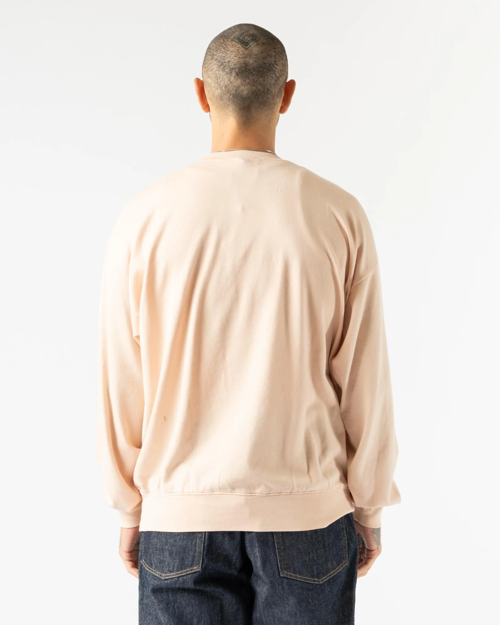 Auralee Super High Gauge Sweat Pullover in Pale Pink