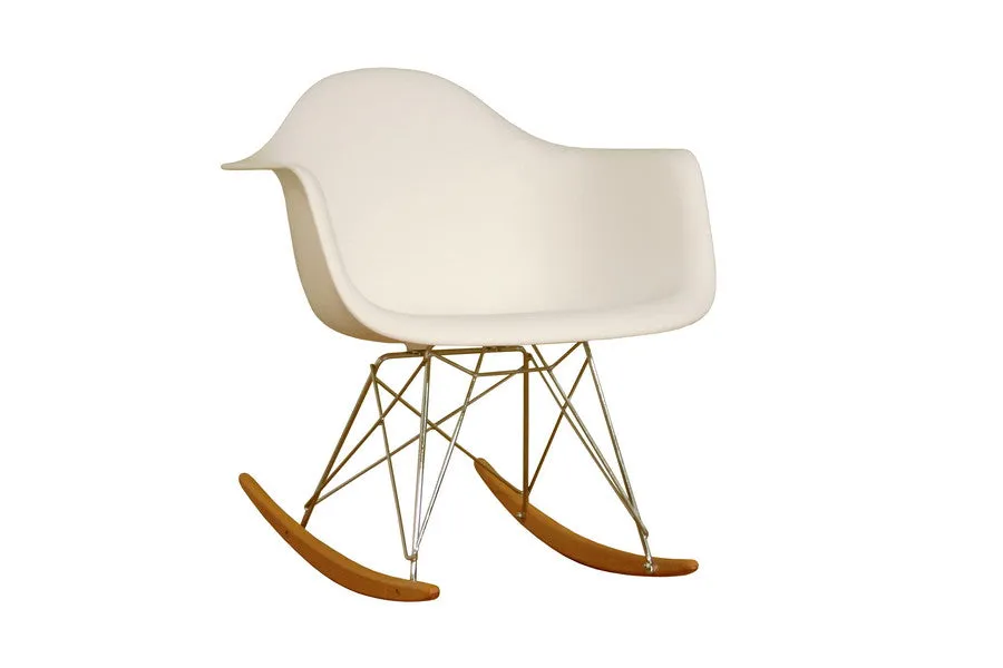 Baxton Studio Plastic Rocking Chair