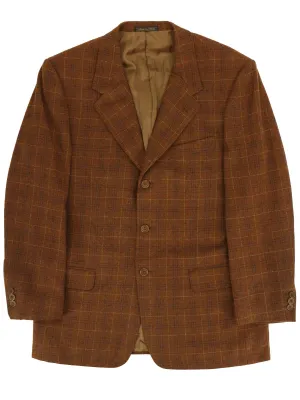 Brown Tweed Fine Check Vintage Jacket