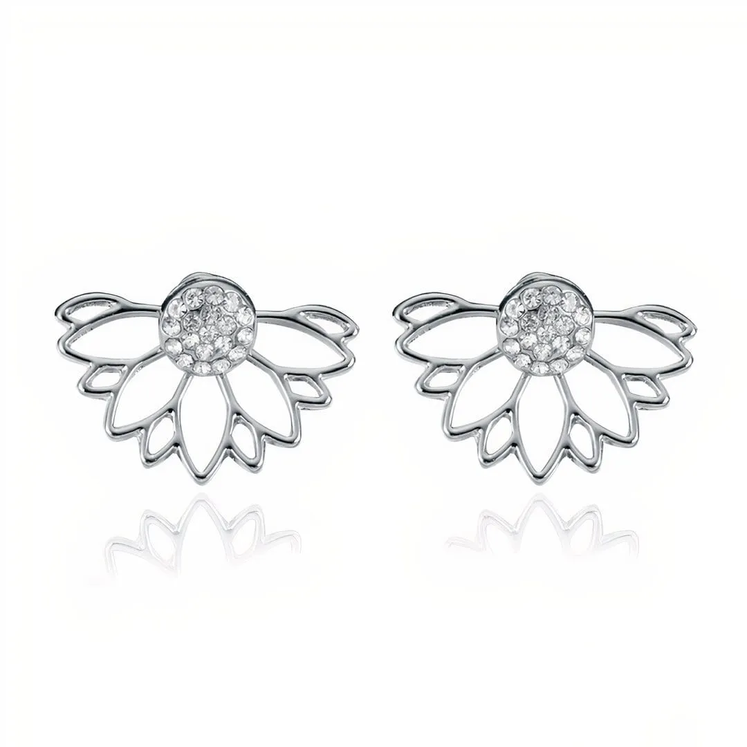 ClaudiaG Collection Crystal Earrings - Silver