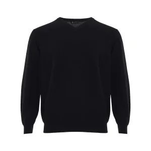 Colombo Elegant Black Cashmere Sweater for Men