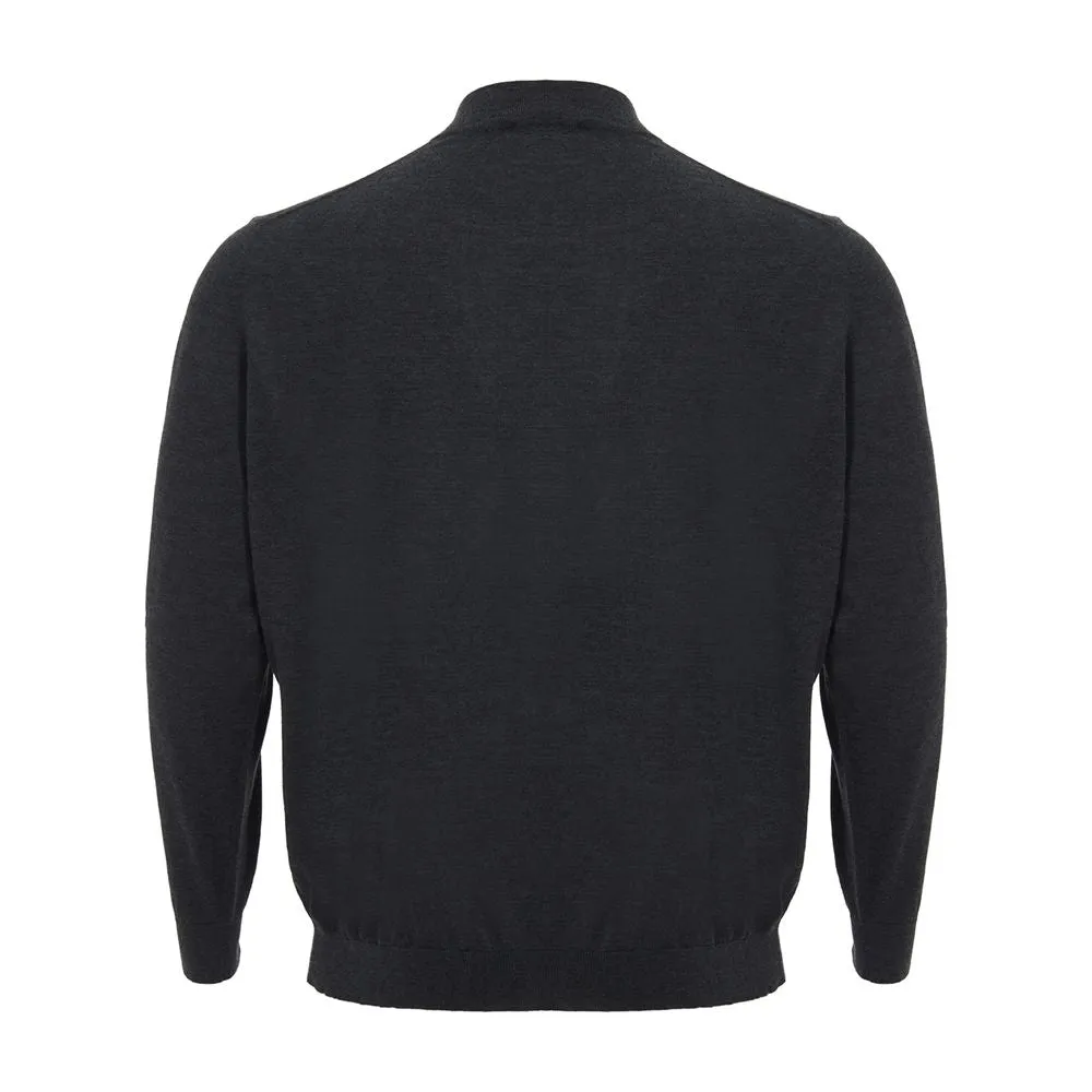 Colombo Elegant Gray Cashmere Sweater for Men