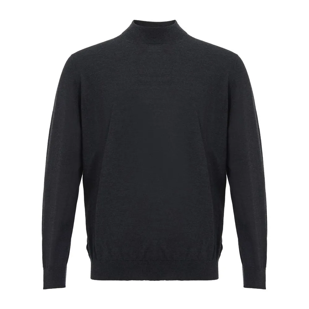 Colombo Elegant Gray Cashmere Sweater for Men