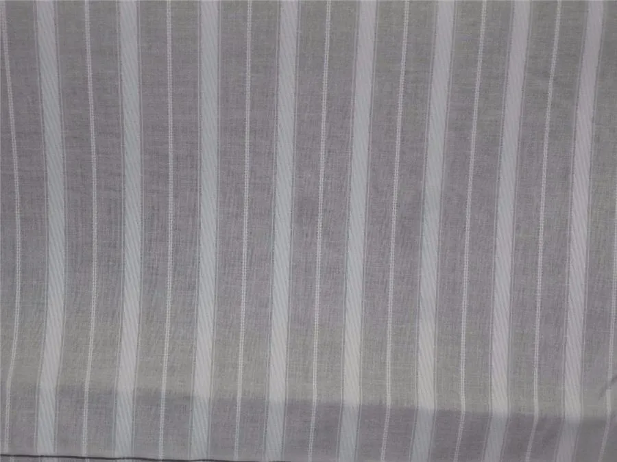 Cotton Organdy White with stiff Finish stripe Fabric ~ 36 " wide sold by the yard.