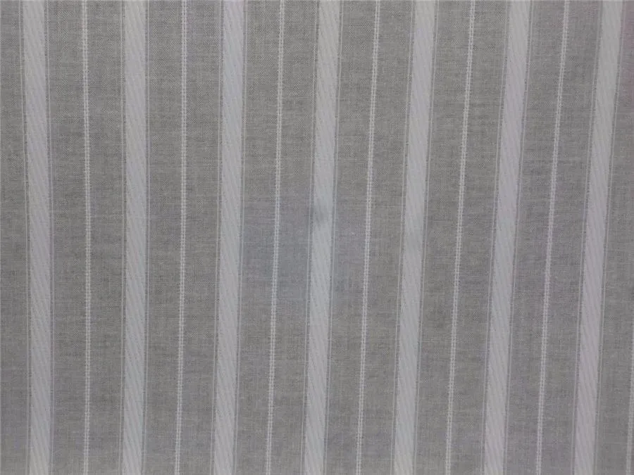 Cotton Organdy White with stiff Finish stripe Fabric ~ 36 " wide sold by the yard.