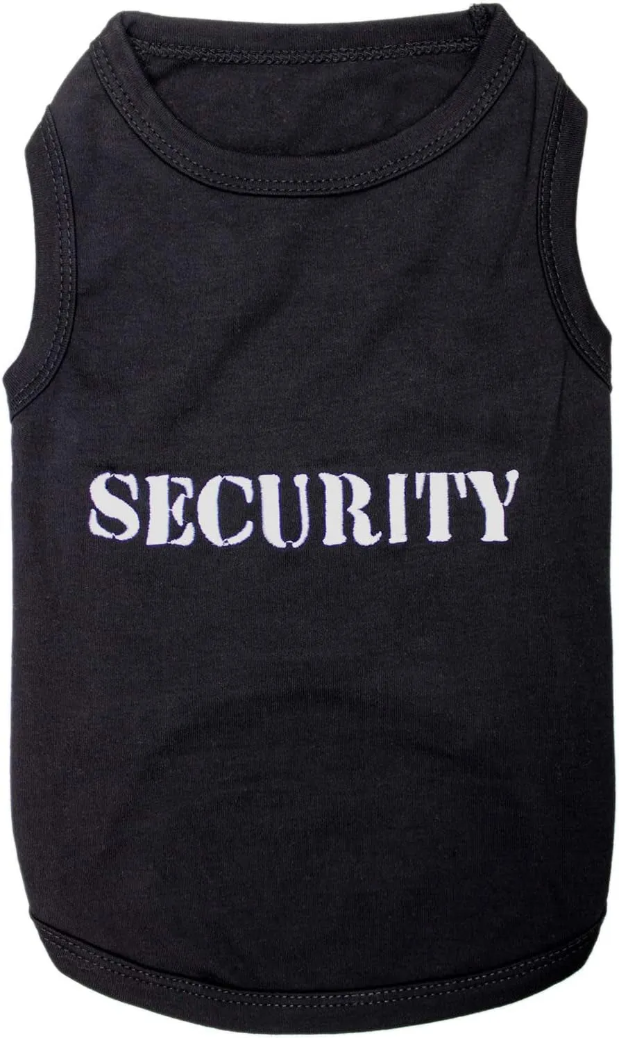 Dog Cat Security Tee Shirt Embroidered T-Shirt, XXS