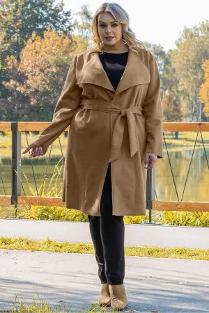 Elegant Curves: Plus Size Simona Overcoat by Karko