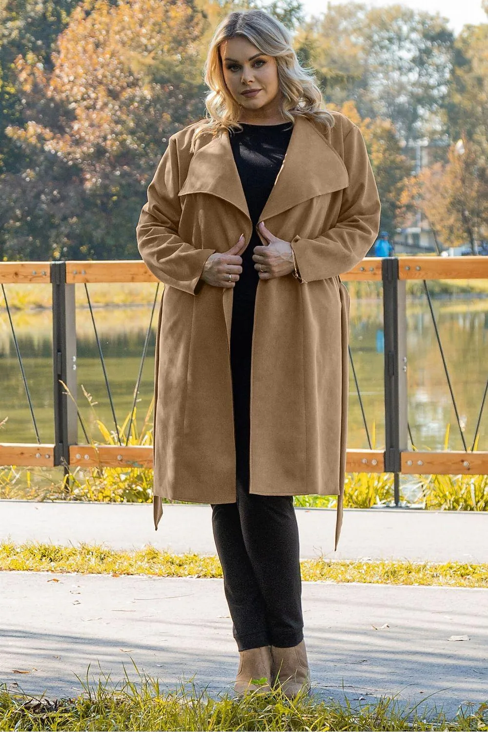 Elegant Curves: Plus Size Simona Overcoat by Karko