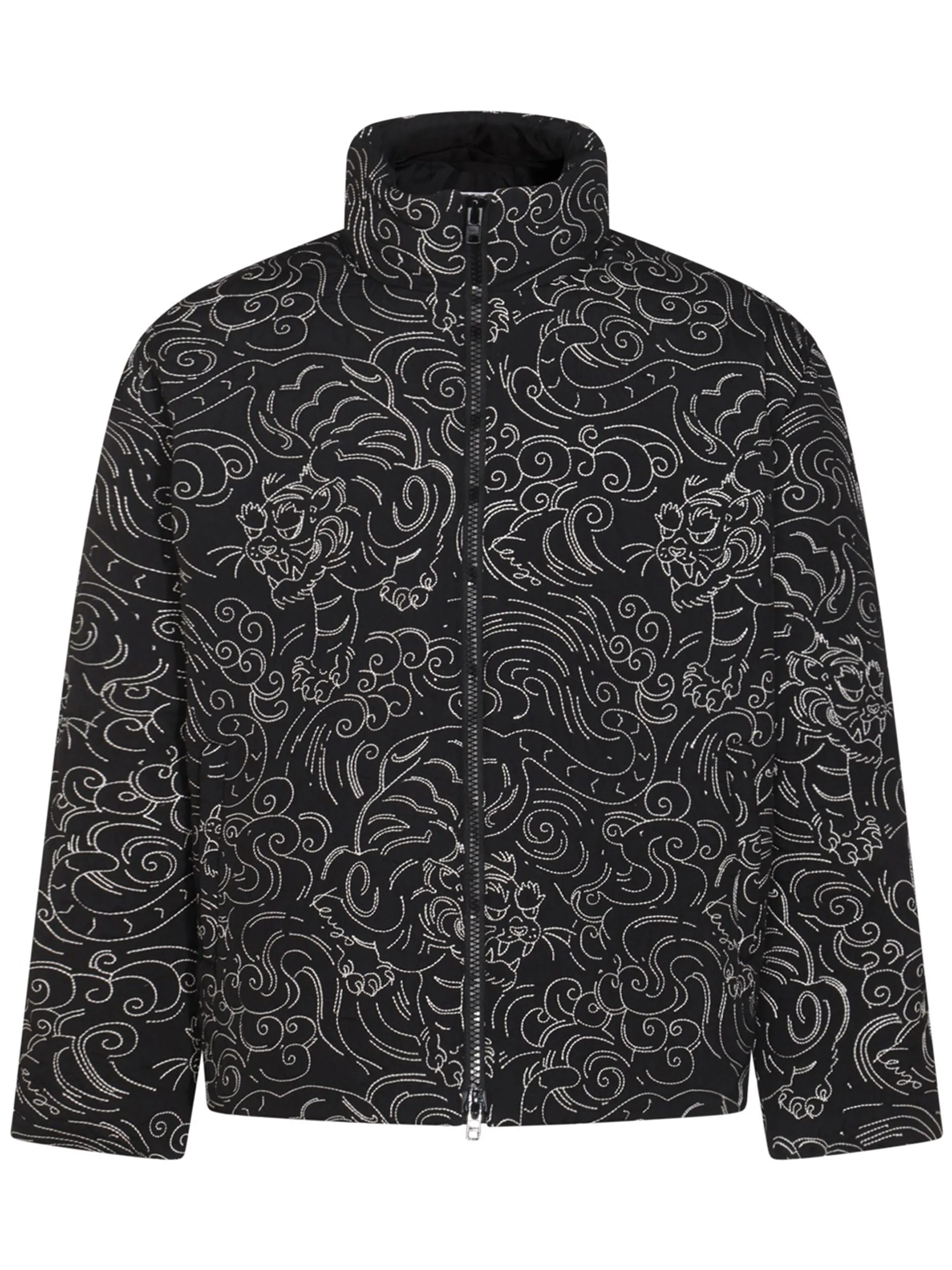 Floral-Print Padded Jacket