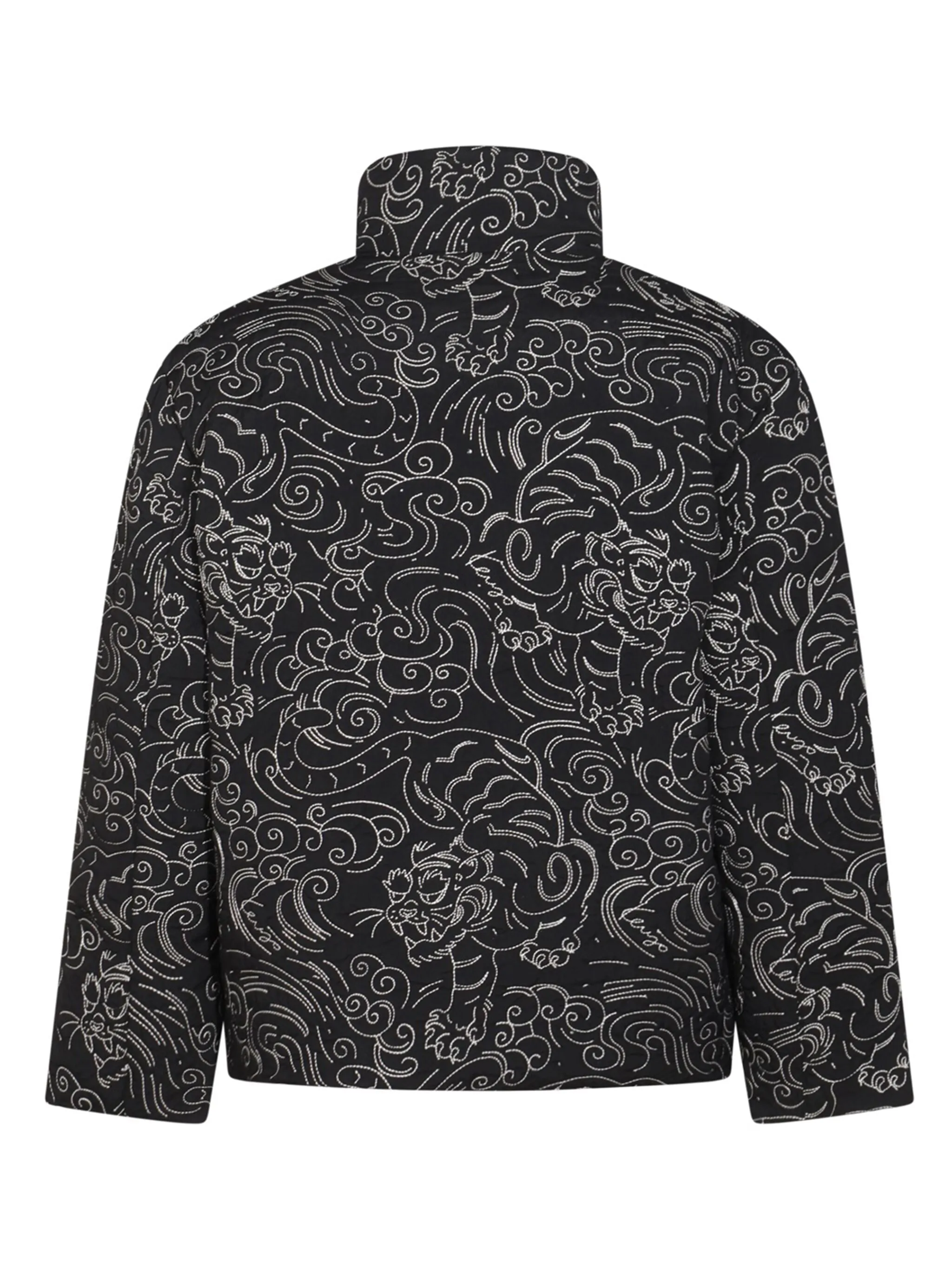 Floral-Print Padded Jacket