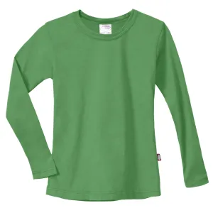 Girls Soft Cotton Jersey Long Sleeve Tee | Elf Green