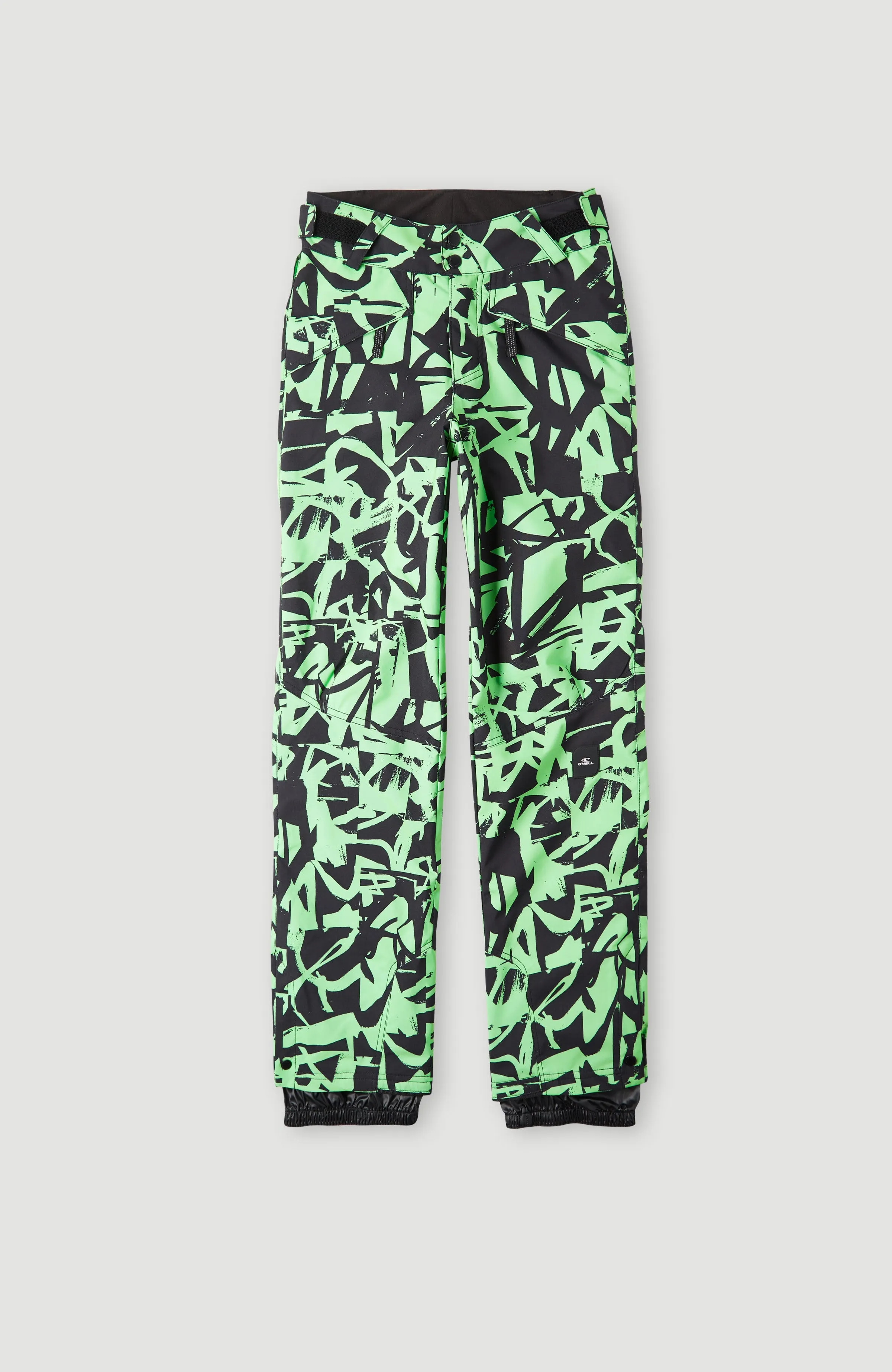 Hammer Printed Snow Pants | Green Scribble