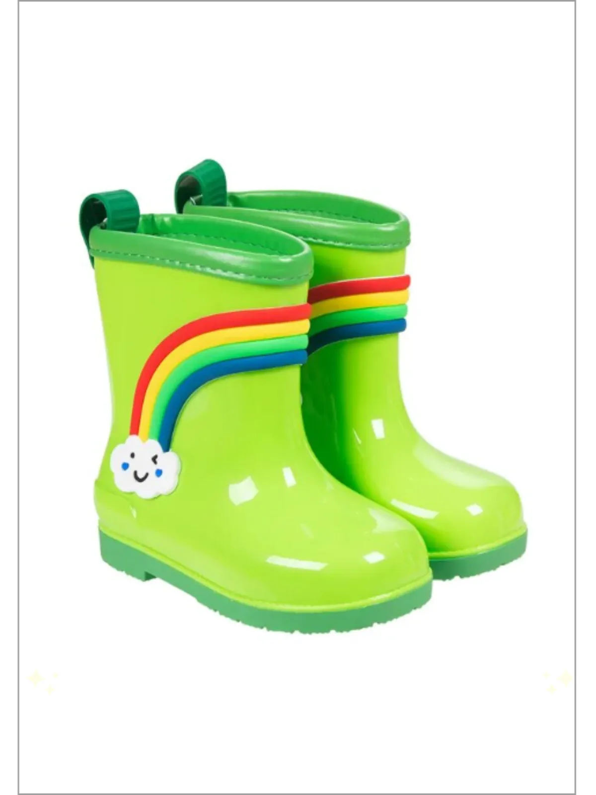 Jumping Puddles Rainbow Rain Boots By Liv And Mia