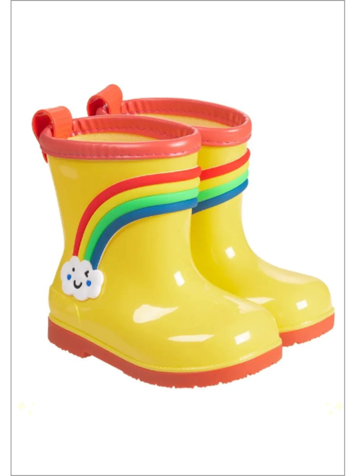 Jumping Puddles Rainbow Rain Boots By Liv And Mia