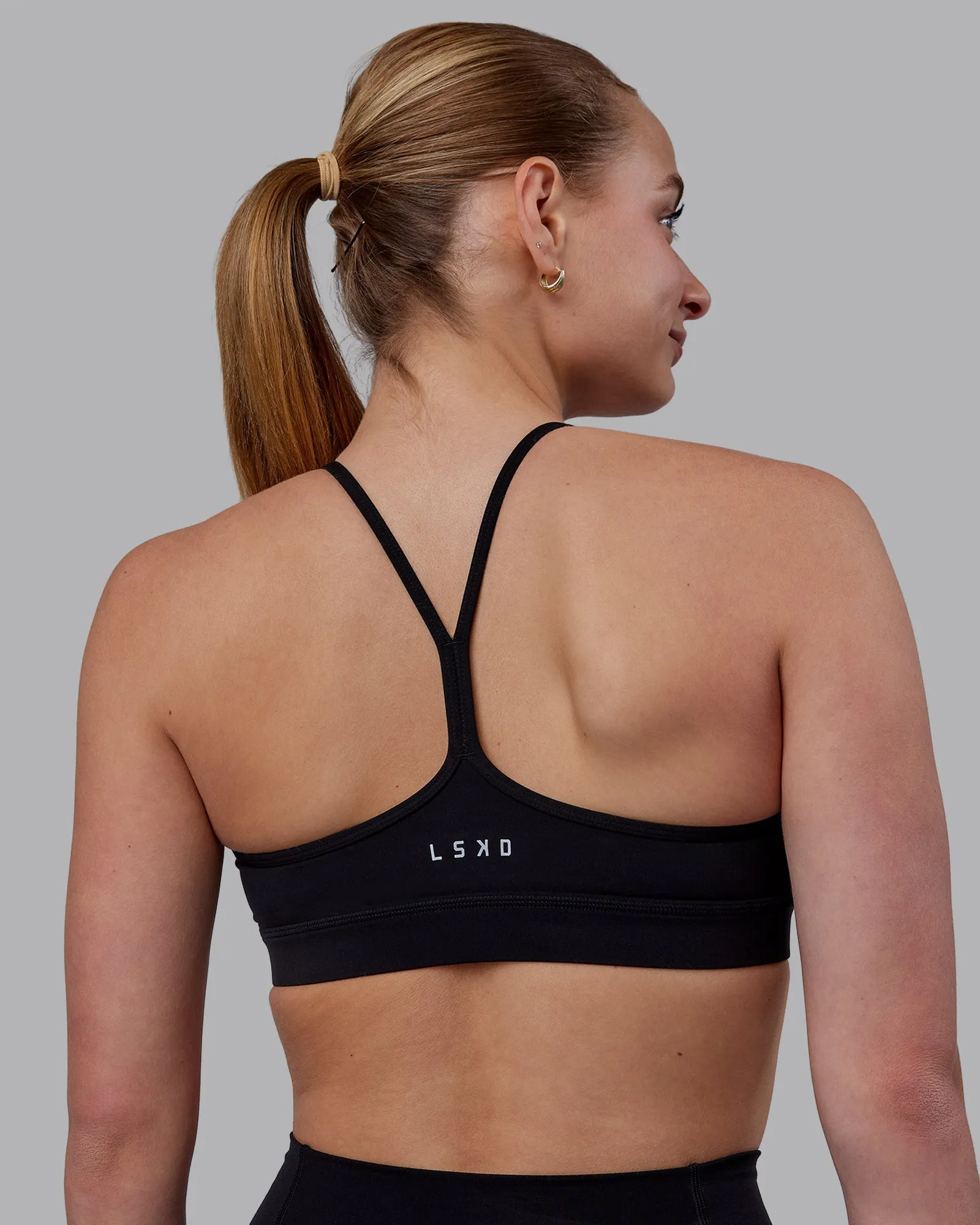 Lift High Neck Sports Bra - Black