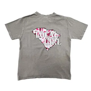 Local Girl Youth South Carolina Short Sleeve T-Shirt in Grey