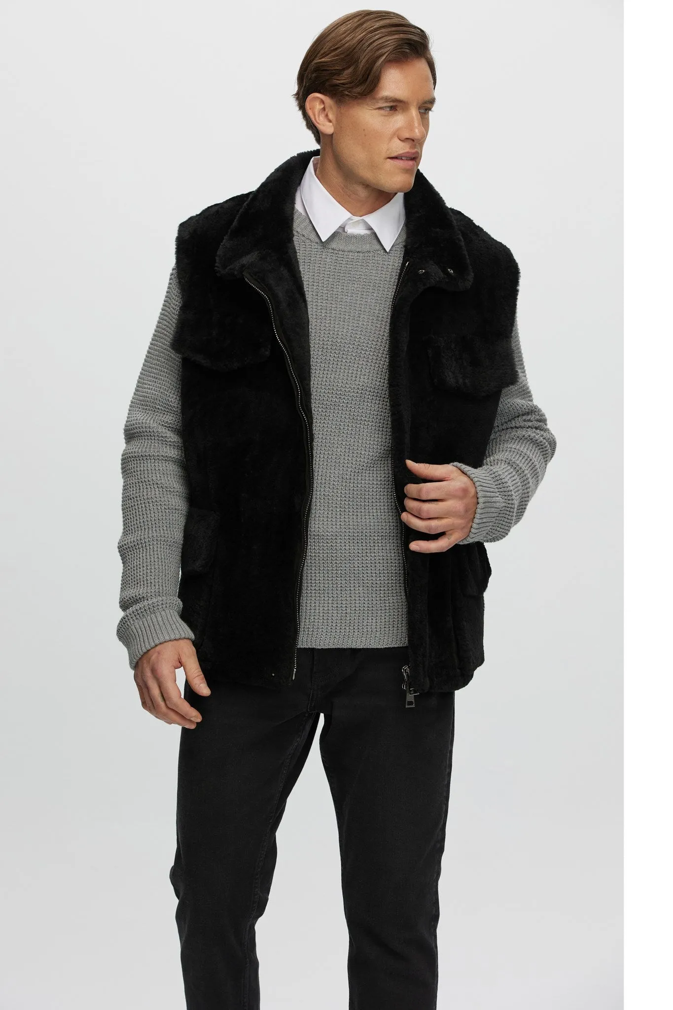 Men's Sheared Select Shearling Vest