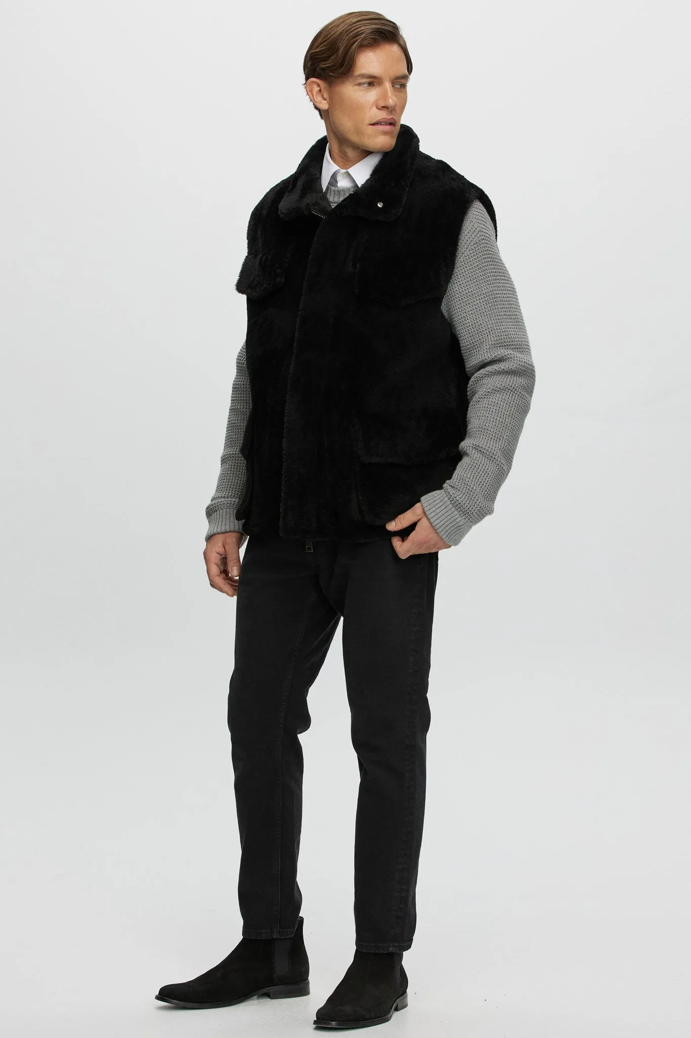 Men's Sheared Select Shearling Vest