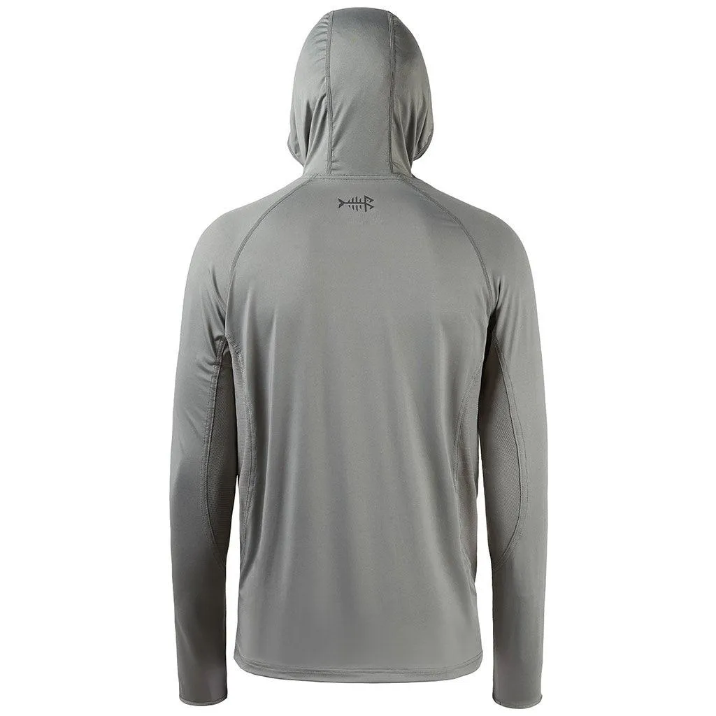 Men’s UPF 50  Long Sleeve Fishing Hoodie with UV Neck Gaiter FS06M