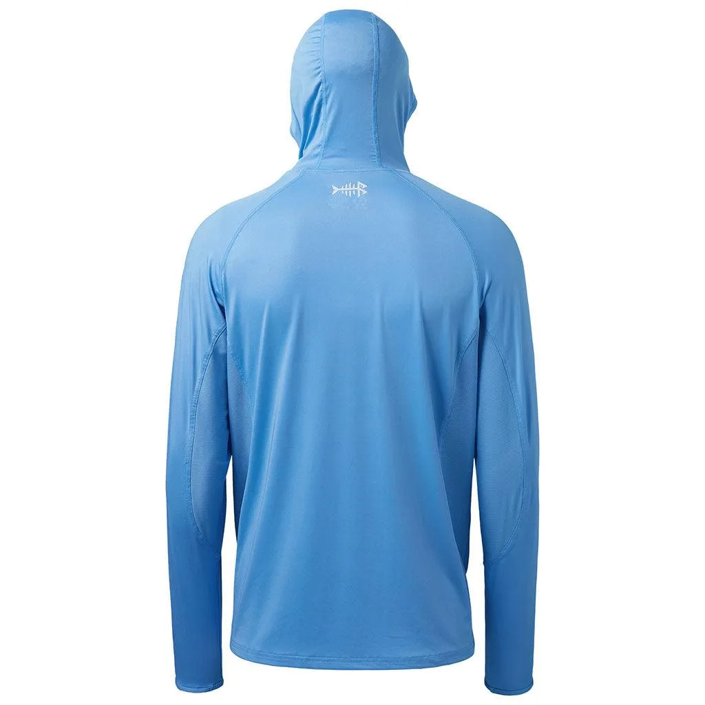 Men’s UPF 50  Long Sleeve Fishing Hoodie with UV Neck Gaiter FS06M