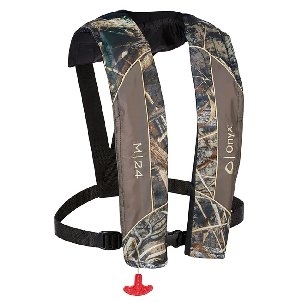 Onyx M-24 Manual Inflatable Life Jacket - Realtree Max-5 Camo [131000-812-004-19]