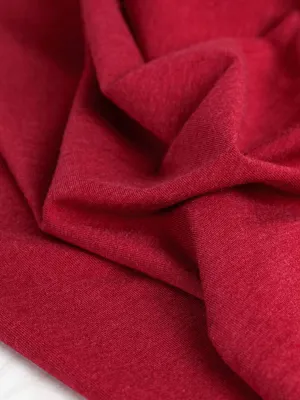 Organic Cotton   Tencel Stretch Knit Jersey - Scarlet