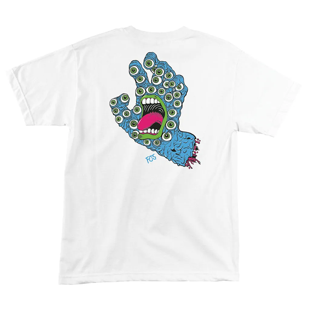 Santa Cruz Fos Hand Regular S/S T-shirt - White