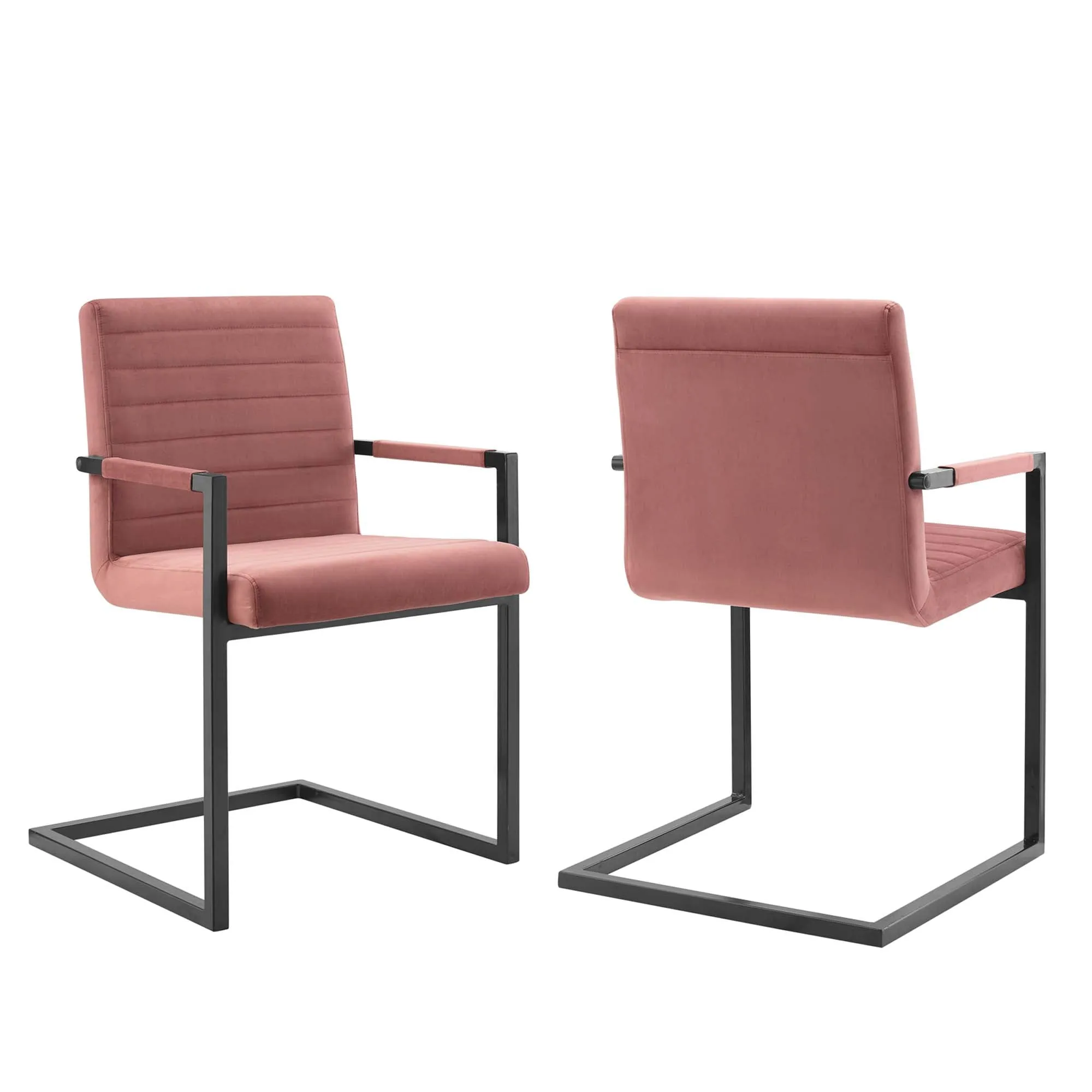 Savoy Performance Velvet Dining Chairs - Set of 2 by Modway