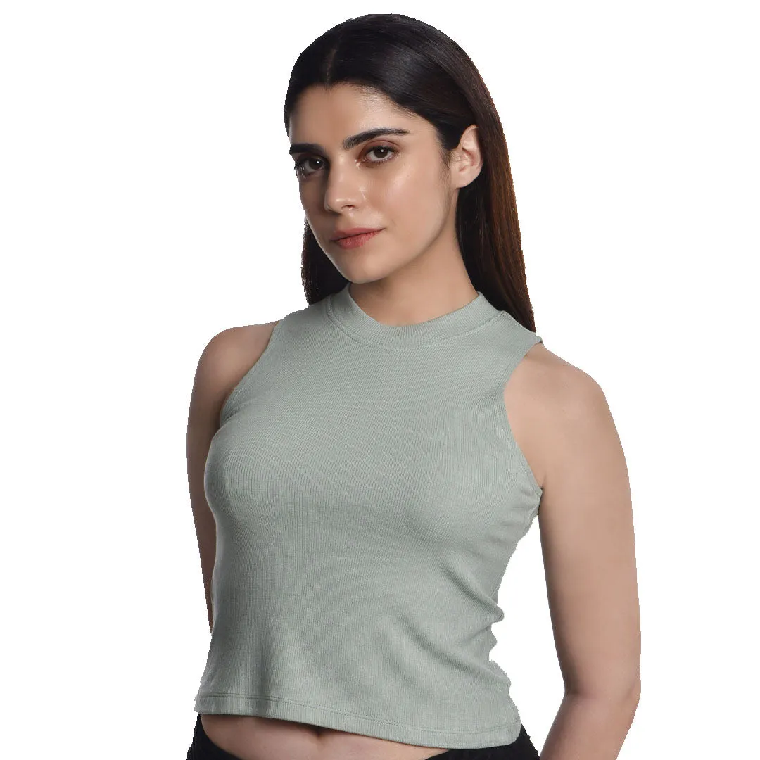 Sleeveless Hosiery Blouses