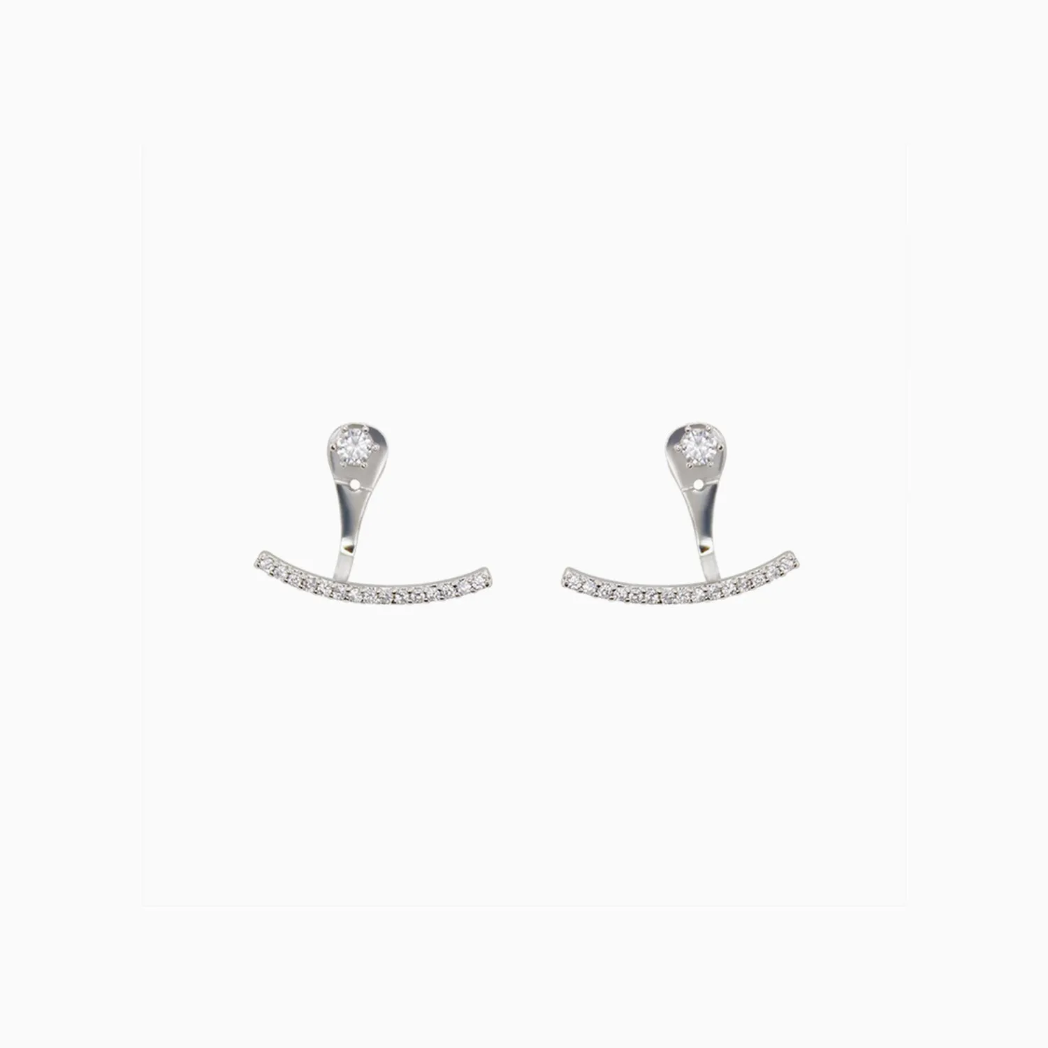 Smile Ear Jacket Earrings