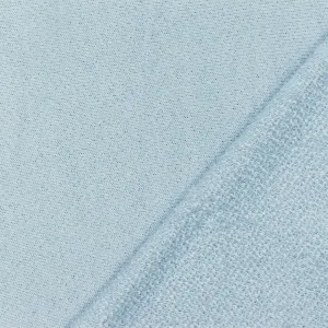 Soft Cloud Blue Solid Stretch French Terry Knit Fabric