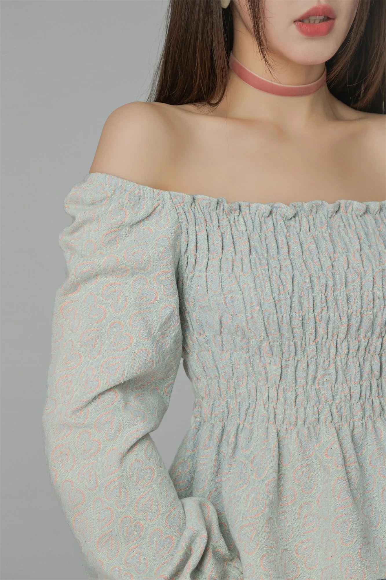 Soft Voice Off-The-Shoulder Blouse