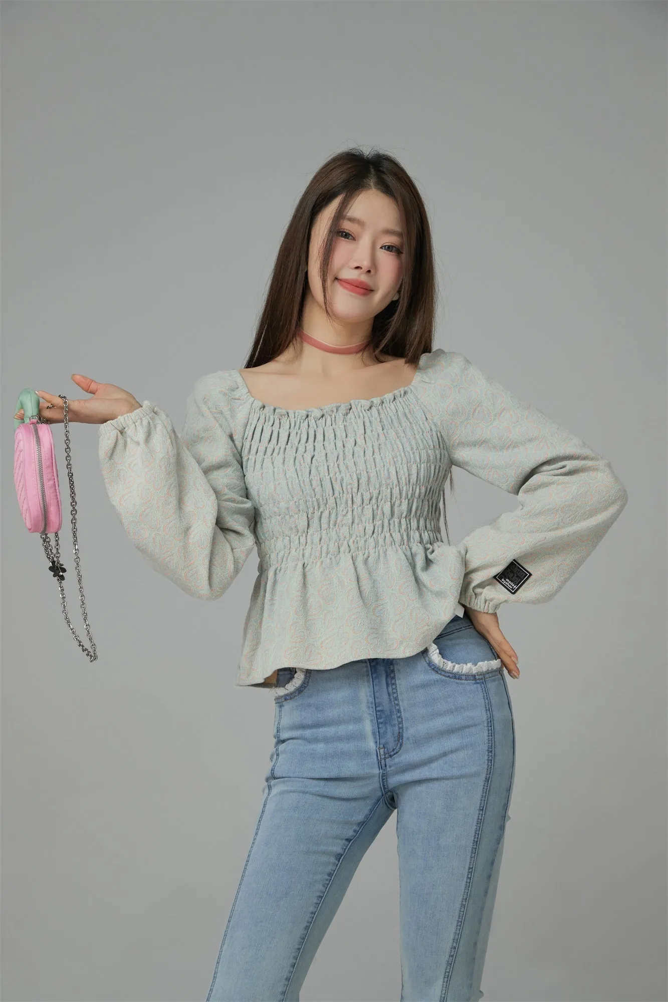 Soft Voice Off-The-Shoulder Blouse