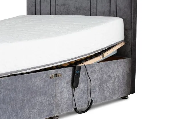 Talbot Electric Bed with a Footboard and a Faith & Ethan Comfort Touch Mattress