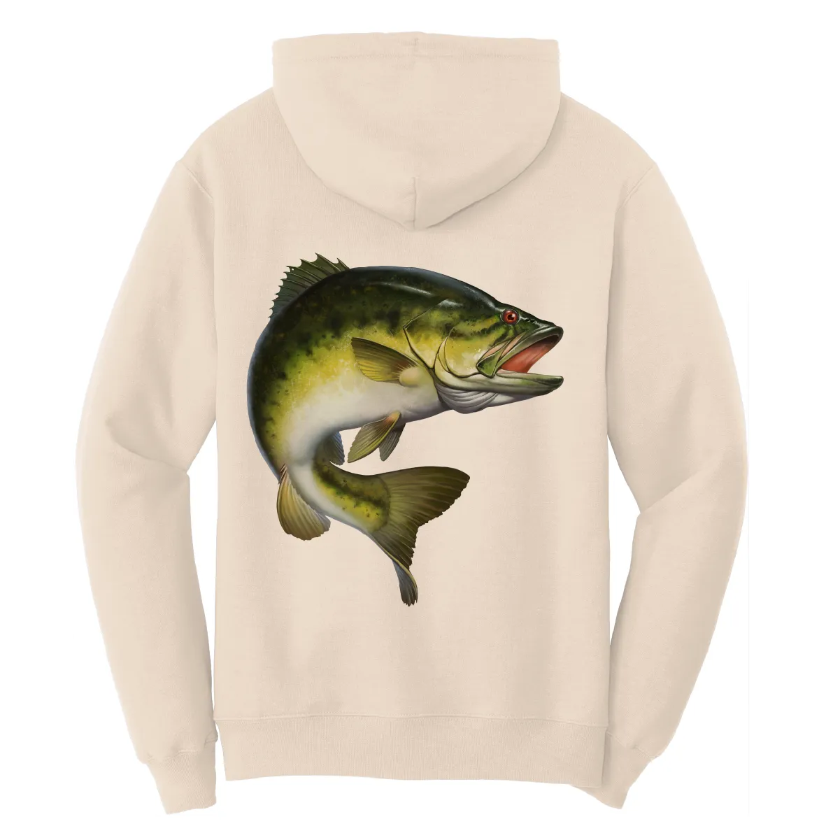 Texas Freshwater Born Men's Largemouth Bass Cotton Hoodie