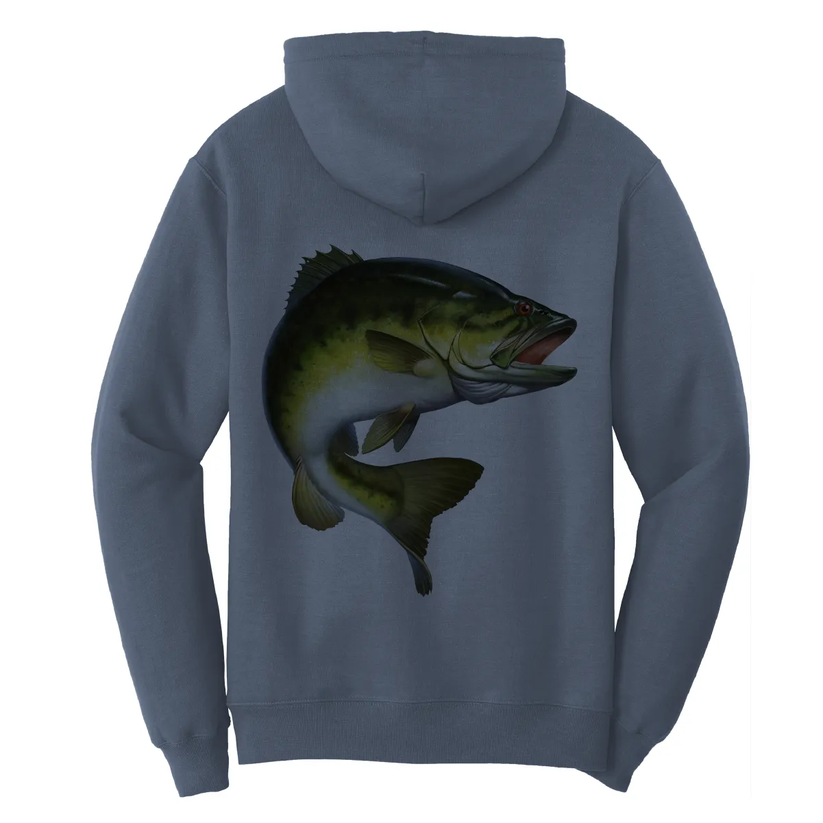 Texas Freshwater Born Men's Largemouth Bass Cotton Hoodie