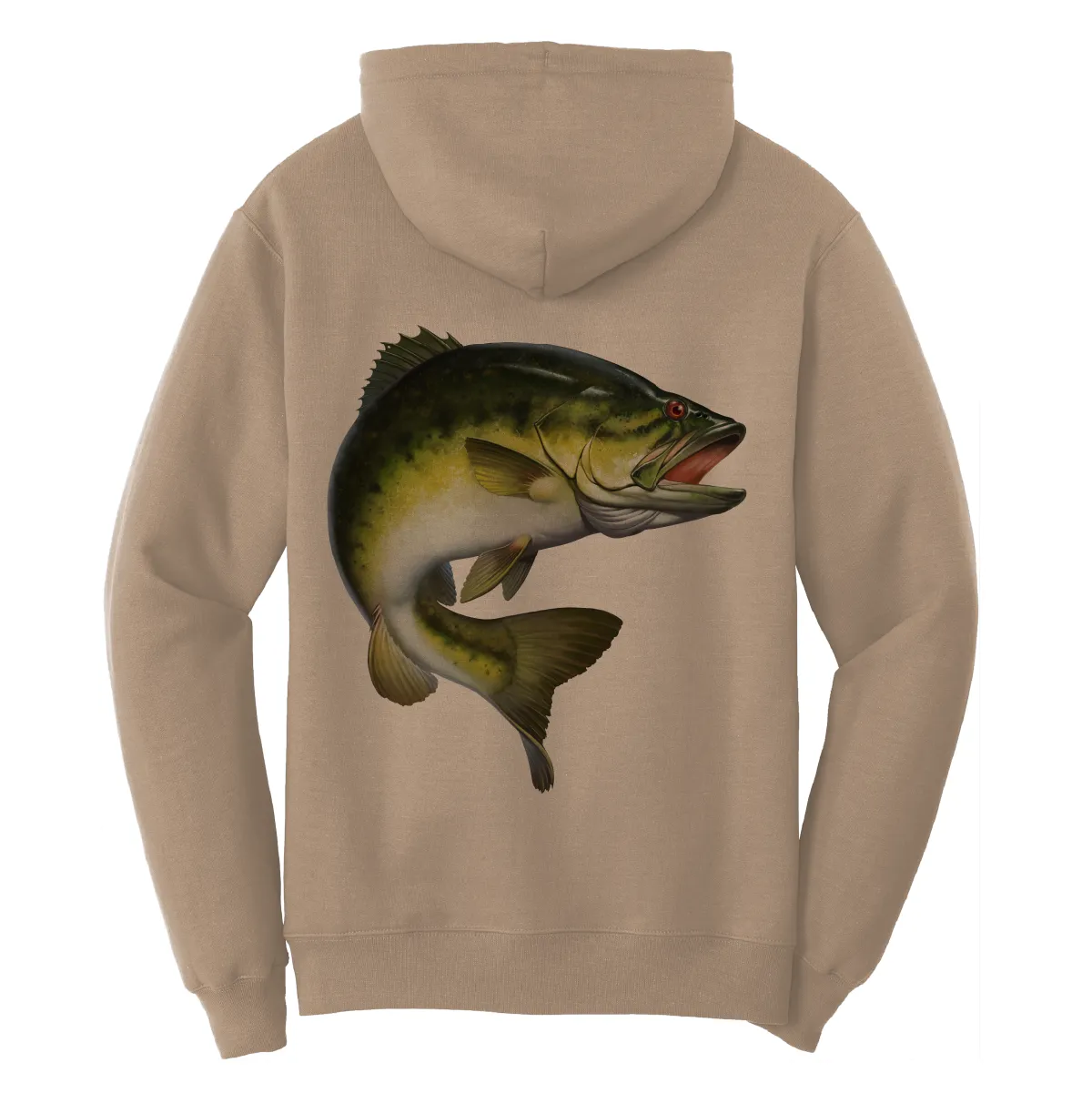 Texas Freshwater Born Men's Largemouth Bass Cotton Hoodie