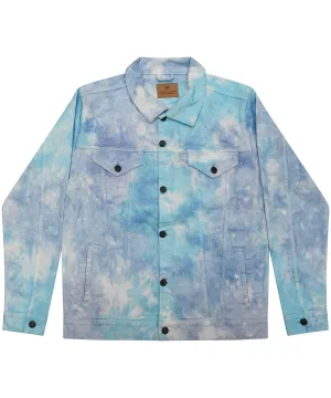 Tie-dye denim jacket | Lagoon