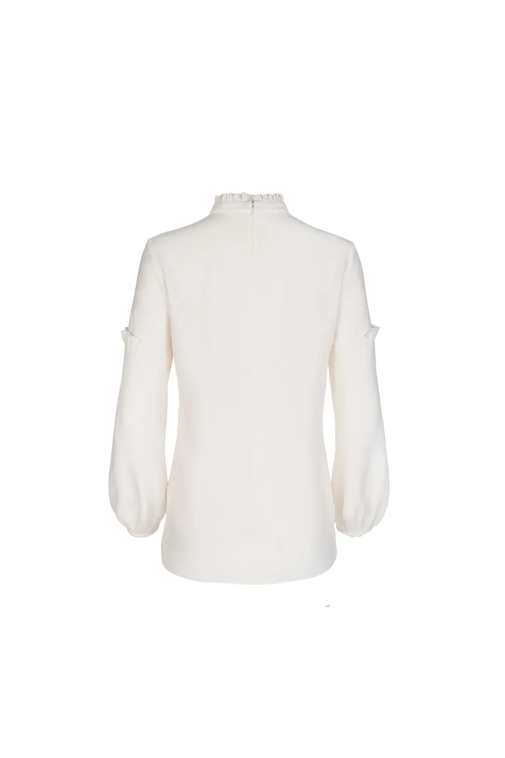 Volume Sleeve Blouse - Ivory