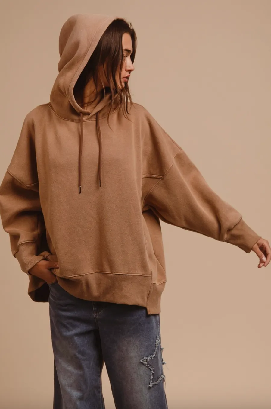 winnie oversized terry hoodie