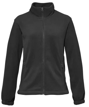 Womens full-zip fleece | Black