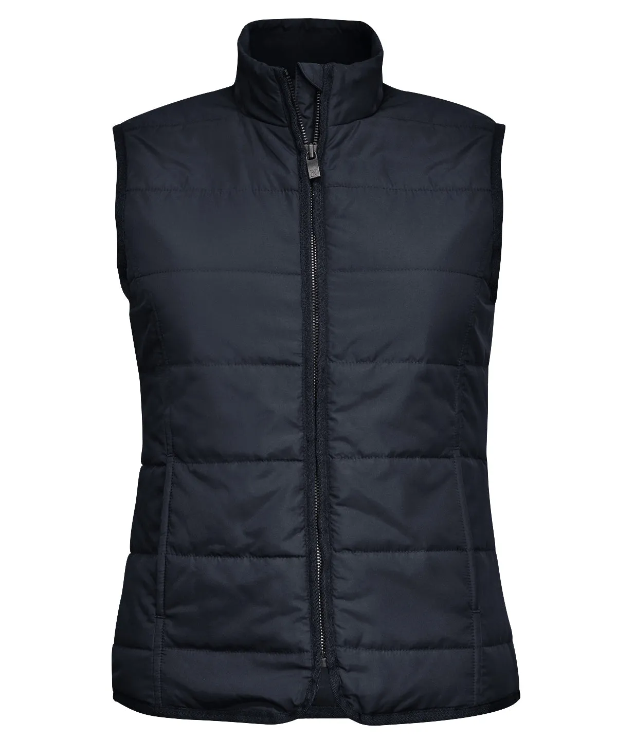 Womens Hudson  horizontal quilted gilet | Dark Navy