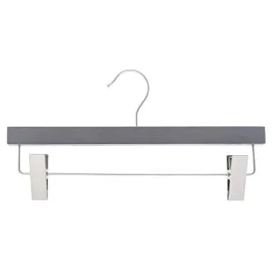 Wooden Pant Hanger 14" Graywash 100 per Set